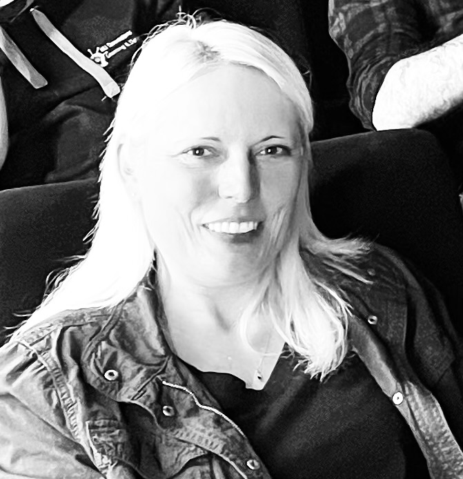 A Crazy Laisis portrait en noir et blanc